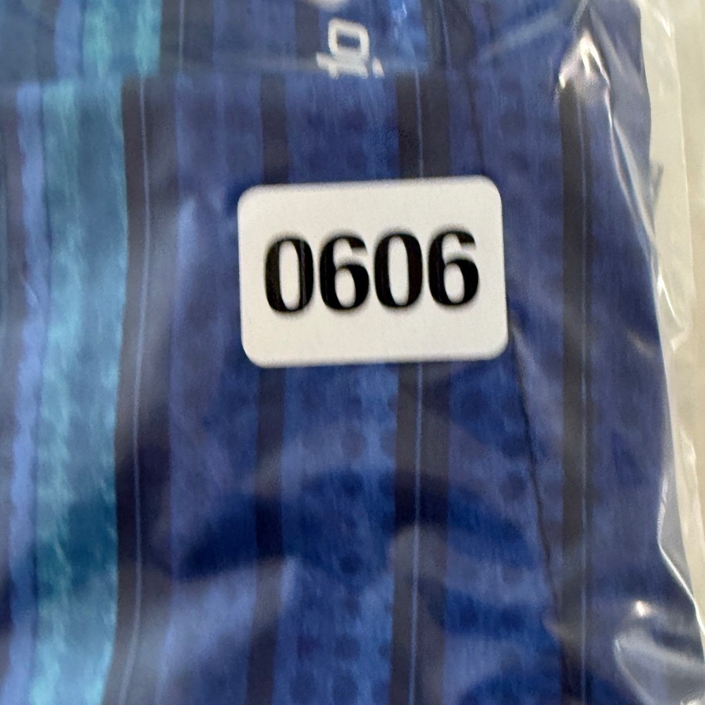 Speedo Men's Blue Striped Swim Trunks Board Shorts Mesh Liner Medium Fast Ship - Picture 10 of 10